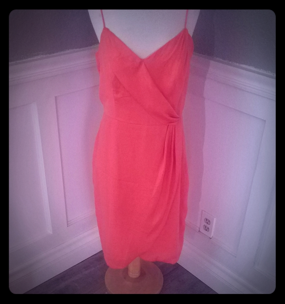 Coral Banana Republic dress
